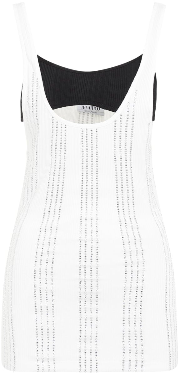 The Attico The Attico Flat Ribbed Jersey Tank Top Divers