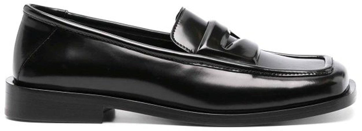 The Attico The Attico Amanda Leather Loafers Zwart