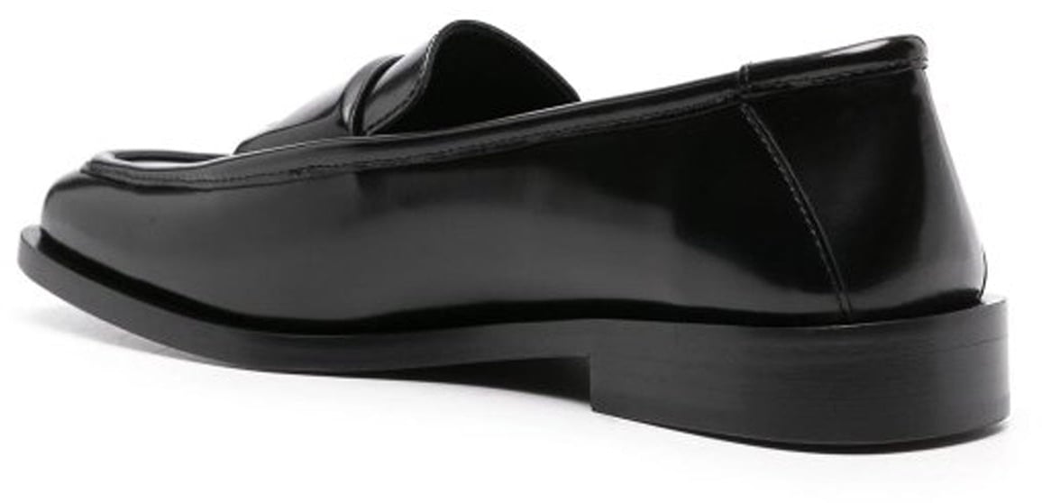 The Attico The Attico Amanda Leather Loafers Zwart