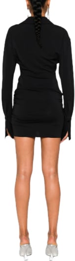 The Attico Mini Dress Black Zwart
