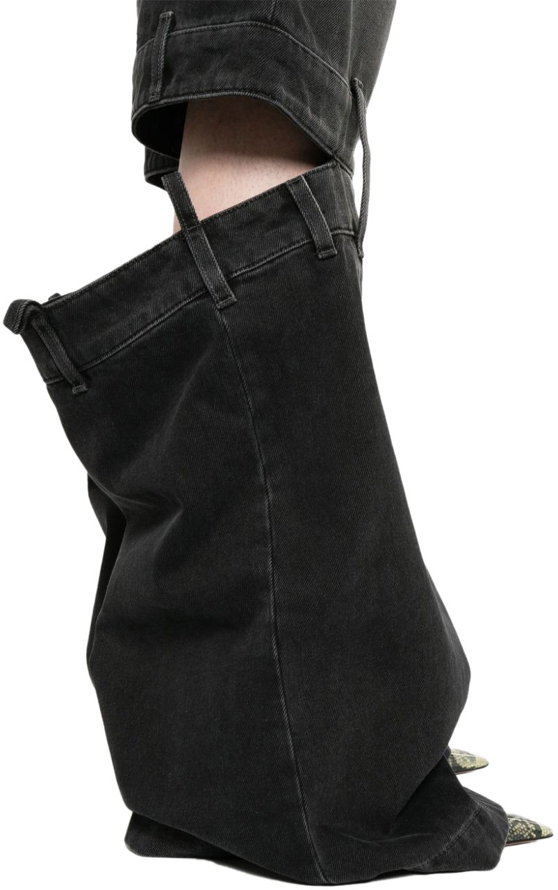 The Attico Jeans Black Donkergrijs