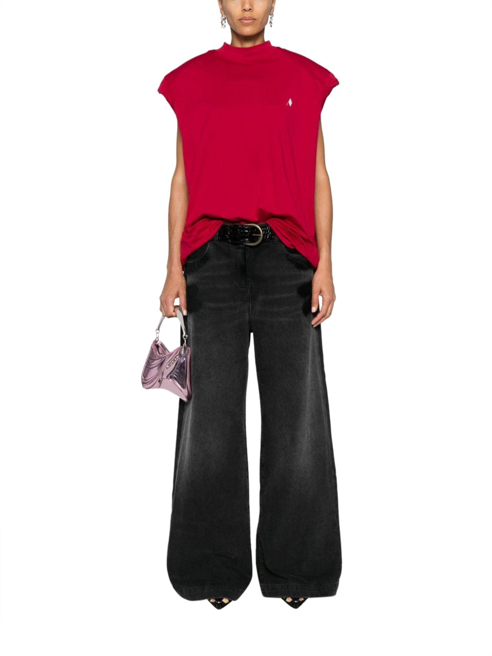 The Attico Jeans Black Zwart