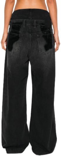 The Attico Pantaloni Lunghi Black Zwart