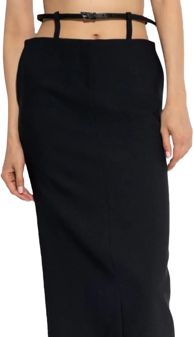 The Attico Gonna Midi Zwart