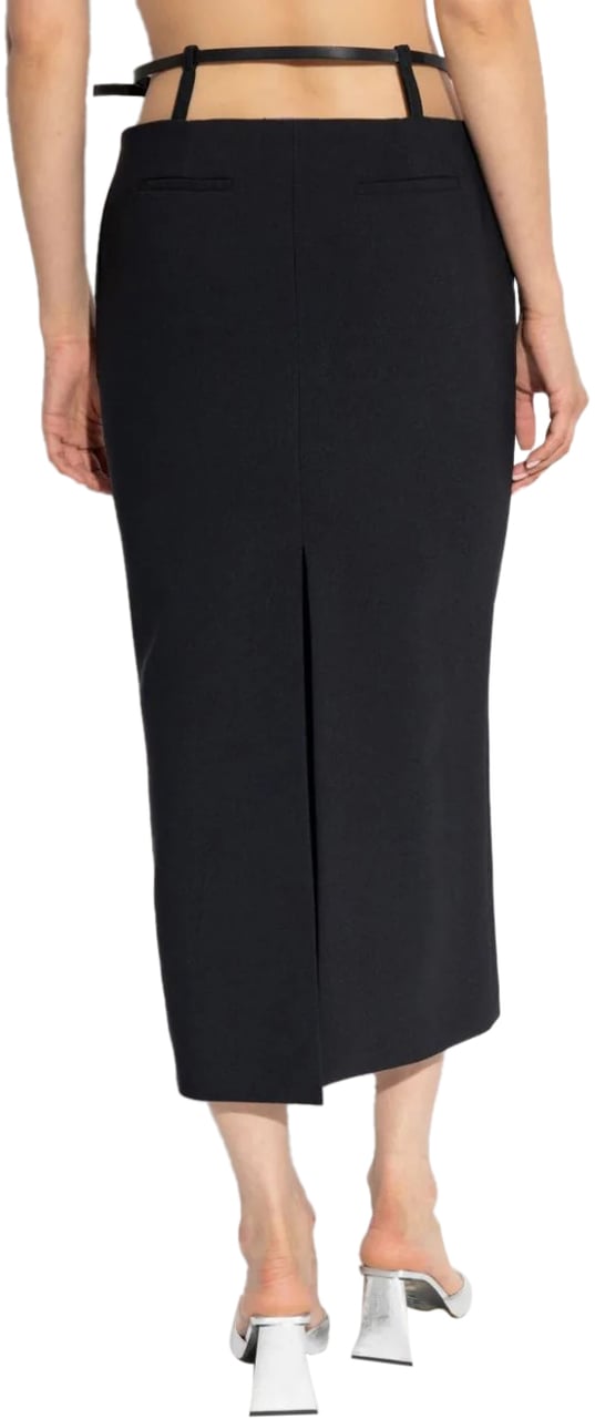 The Attico Gonna Midi Zwart