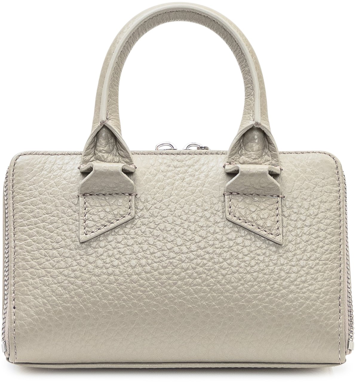 The Attico Borsa a Mano Strutturata con Dettagli a Punte Taupe