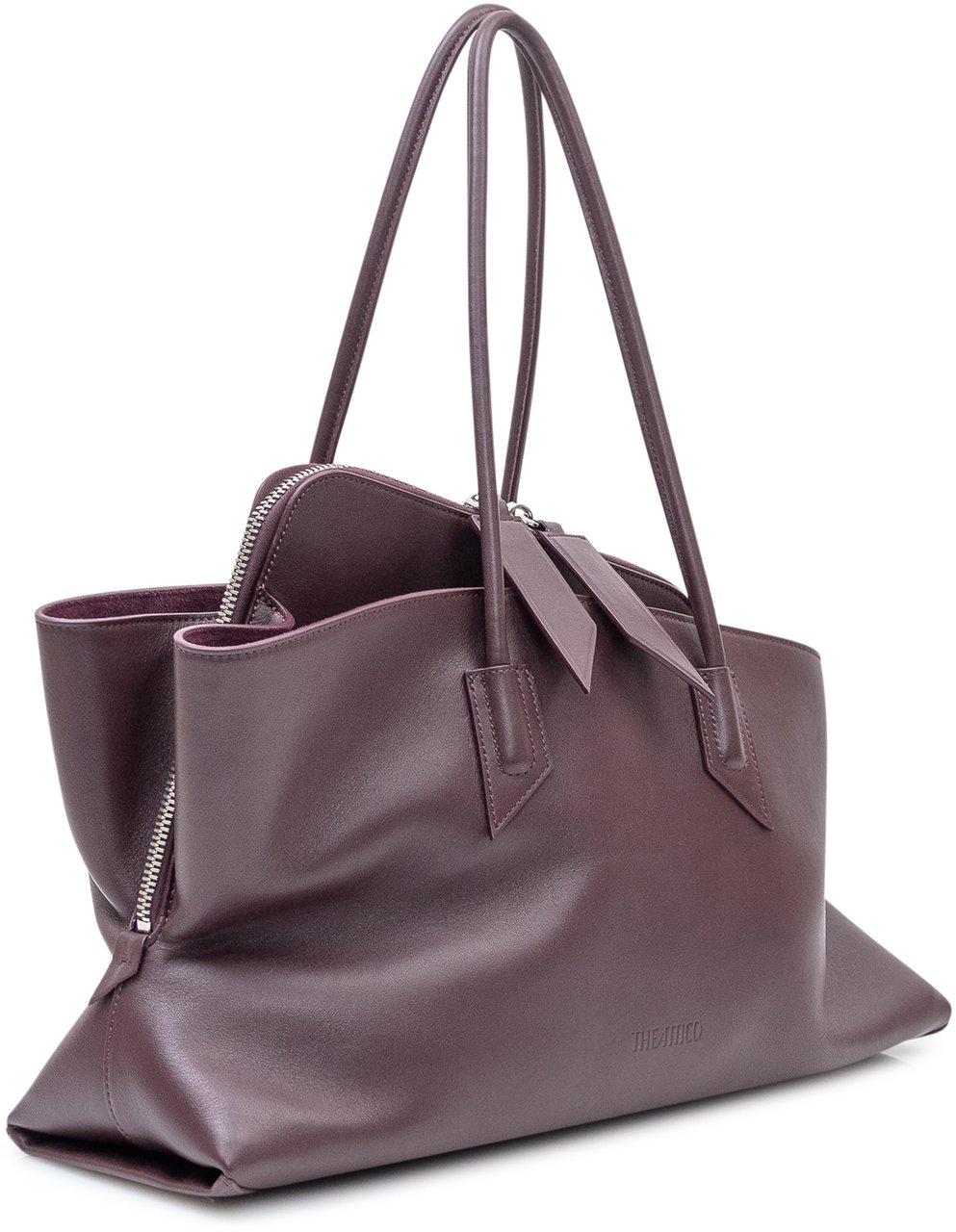 The Attico Borsa Shopper Morbida con Doppio Manico Bruin