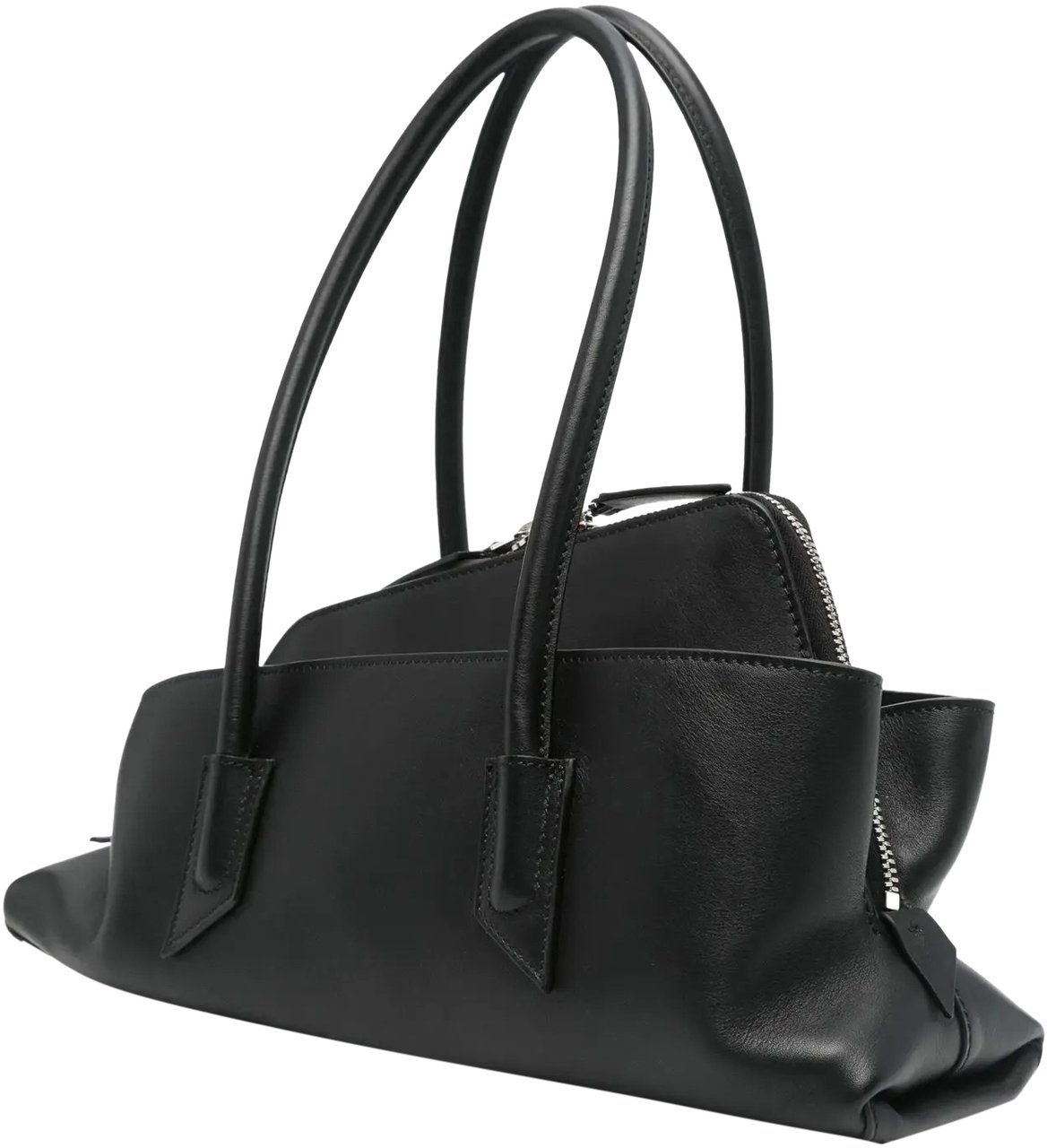 The Attico La Passeggiata Top Handle Small Black Zwart