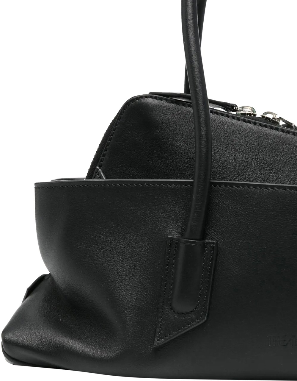 The Attico La Passeggiata Top Handle Small Black Zwart