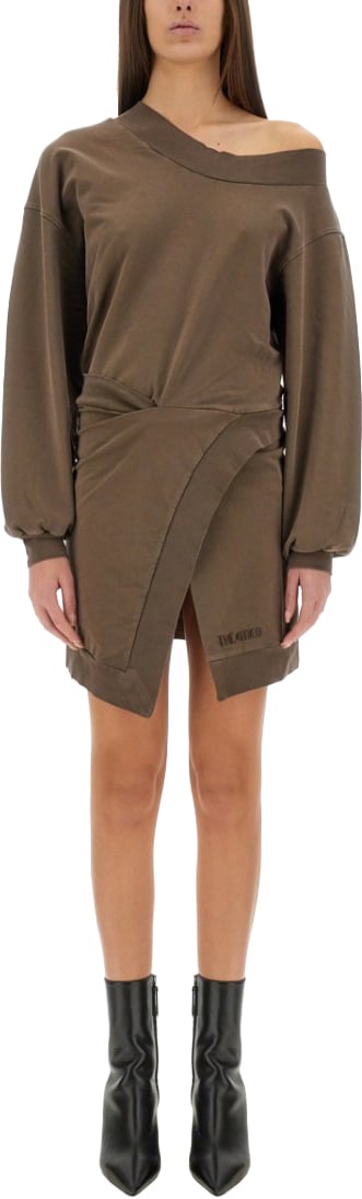 The Attico Cut-Out Dress Bruin