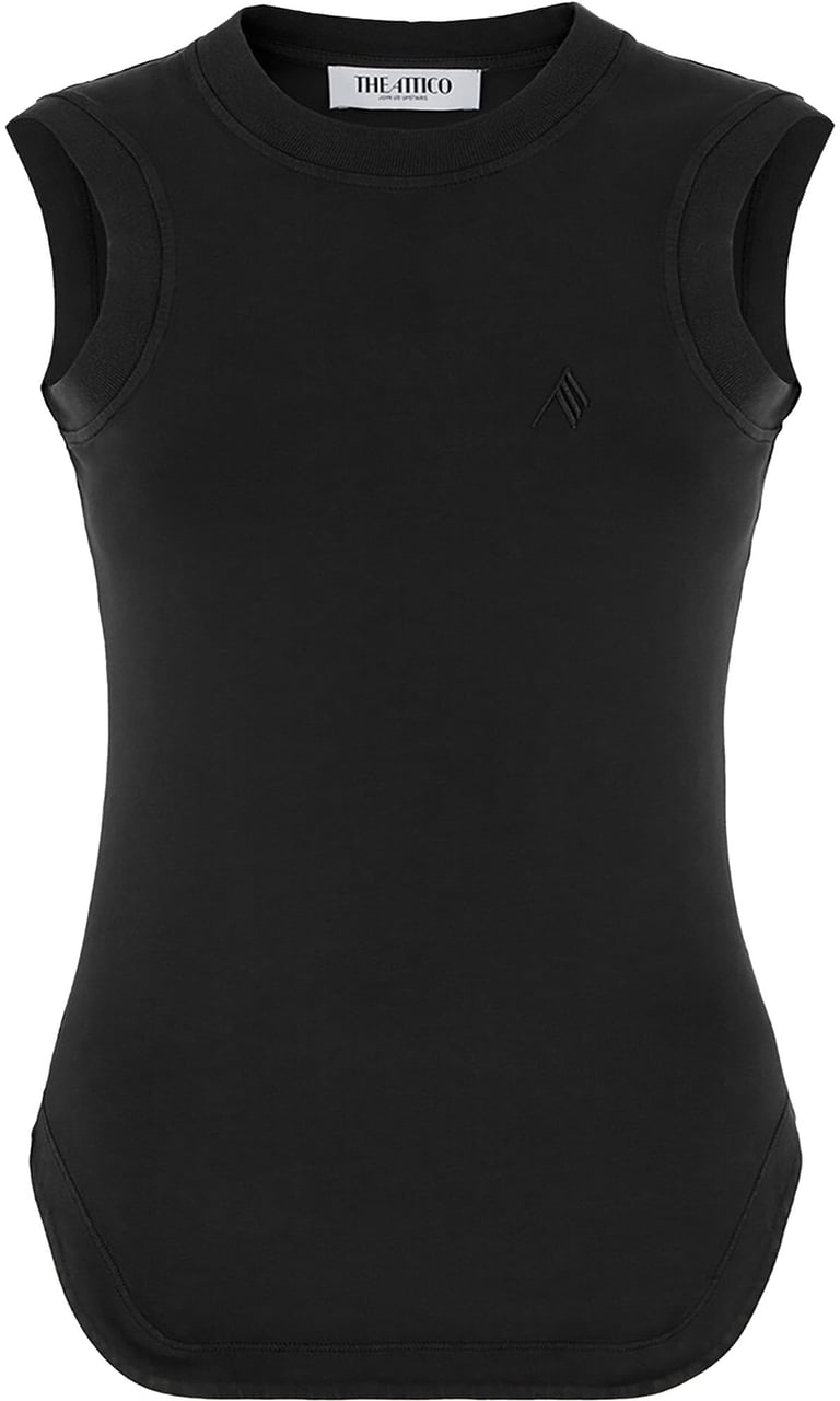 The Attico The Attico Top Black Zwart