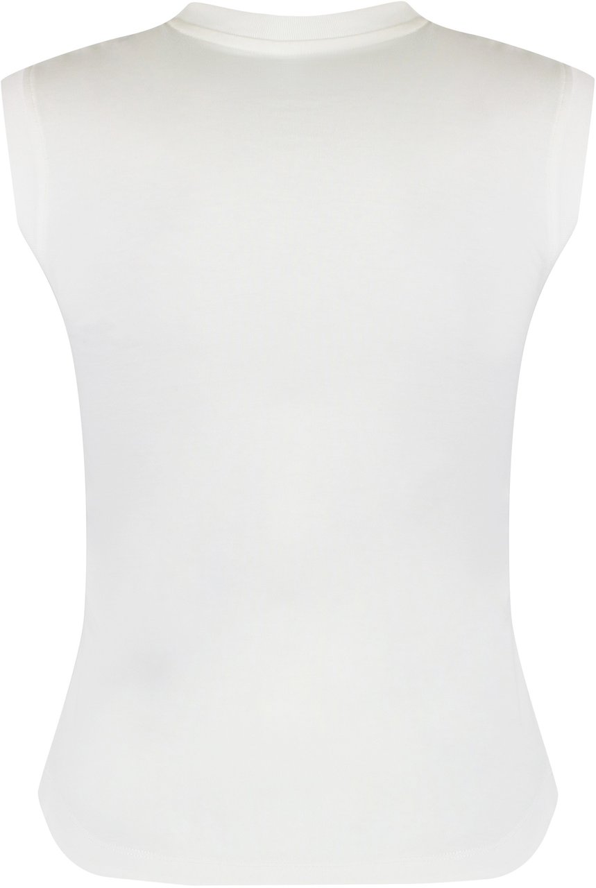 The Attico Cotton tank top Wit