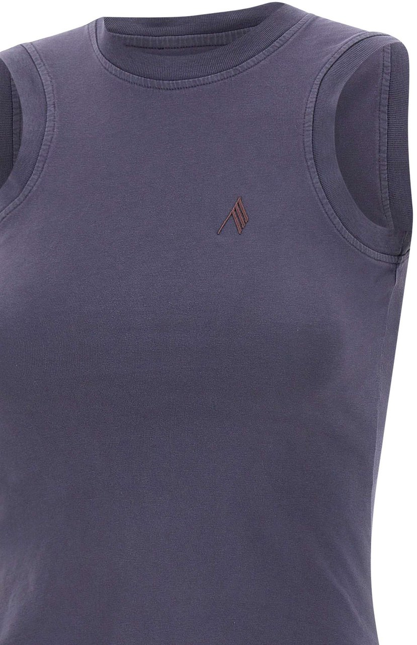 The Attico Top Purple Paars