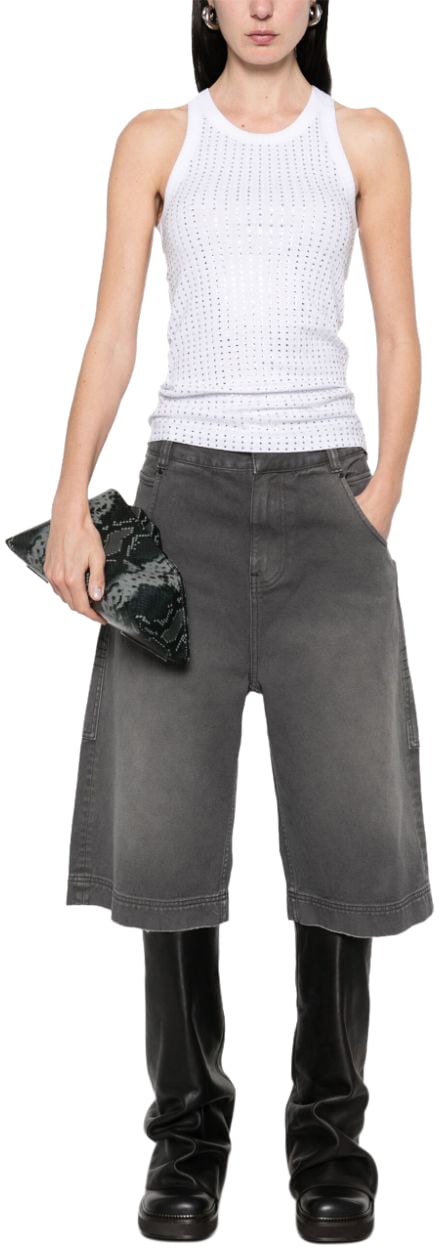 The Attico Top White Wit