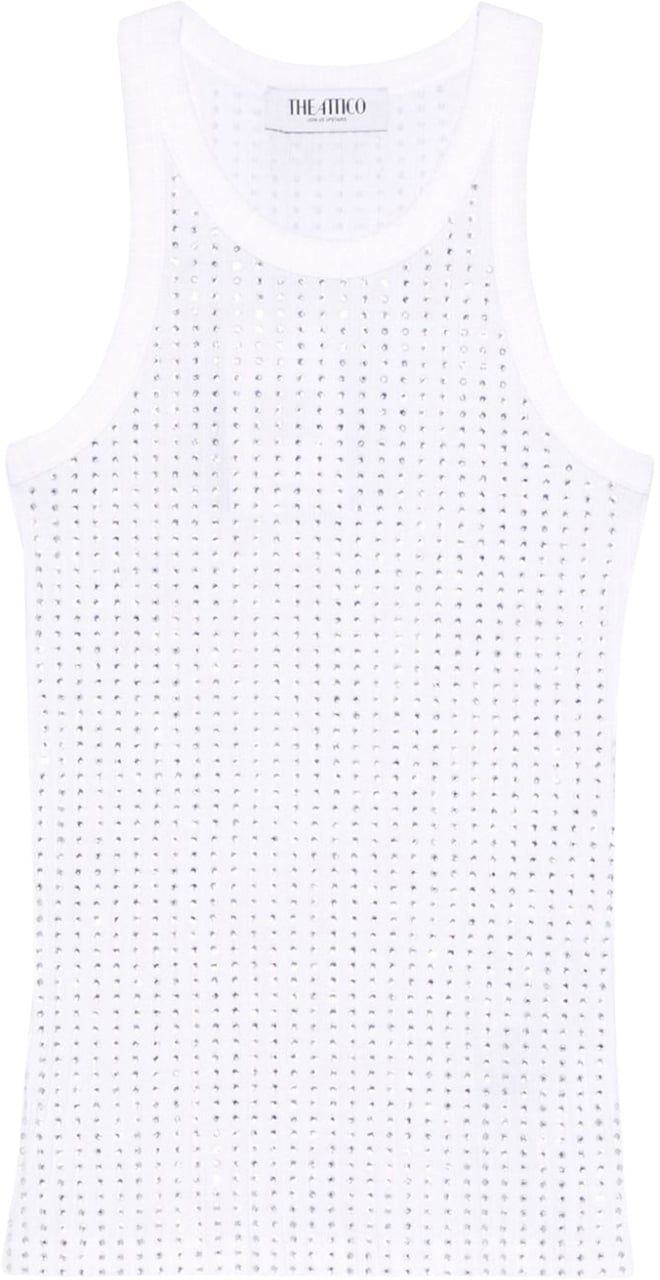The Attico Top White Wit