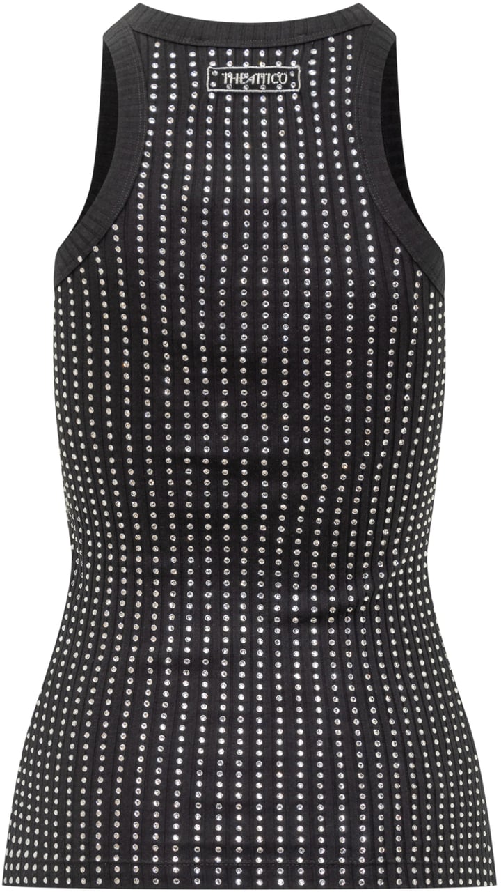 The Attico Canotta Thermostrass Zwart
