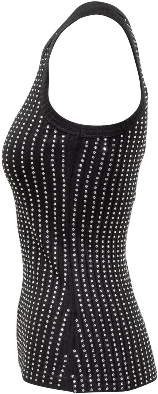 The Attico Canotta Thermostrass Zwart