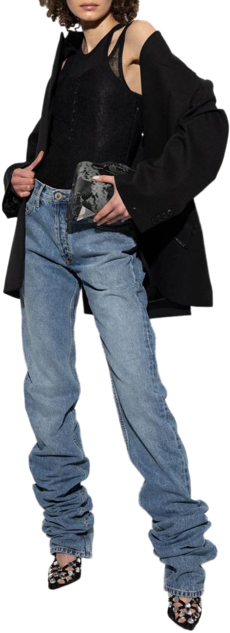 The Attico Jeans Blue Blauw