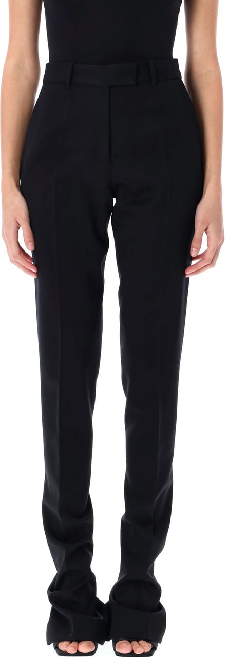 The Attico Long Pant Flared Nero Zwart