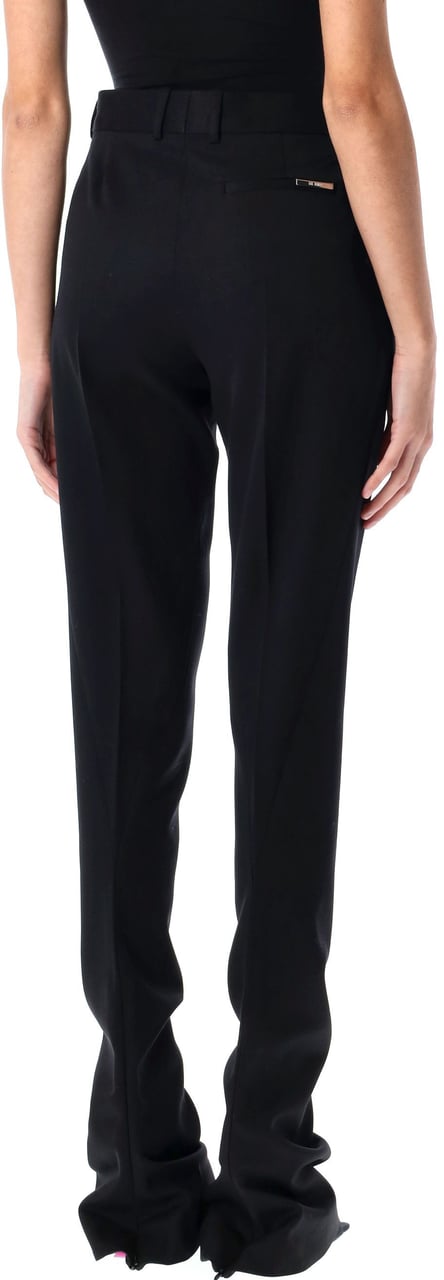 The Attico Long Pant Flared Nero Zwart
