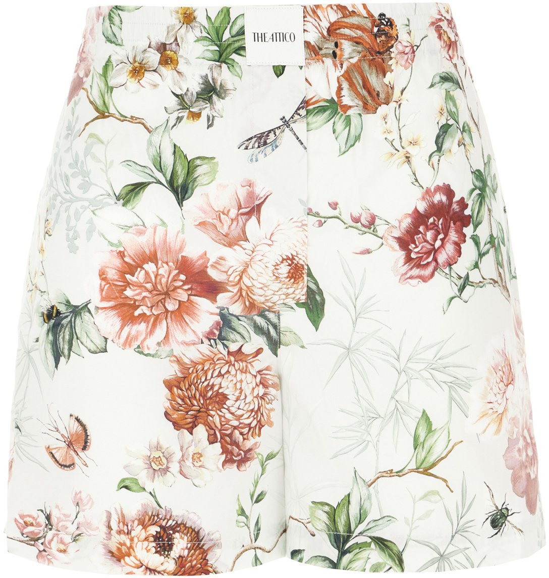 The Attico The Attico Printed cotton shorts Divers