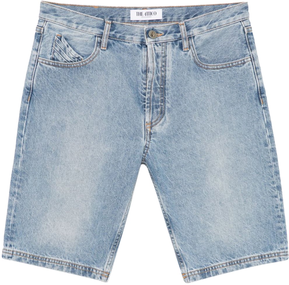 The Attico Shorts Clear Blue Blauw