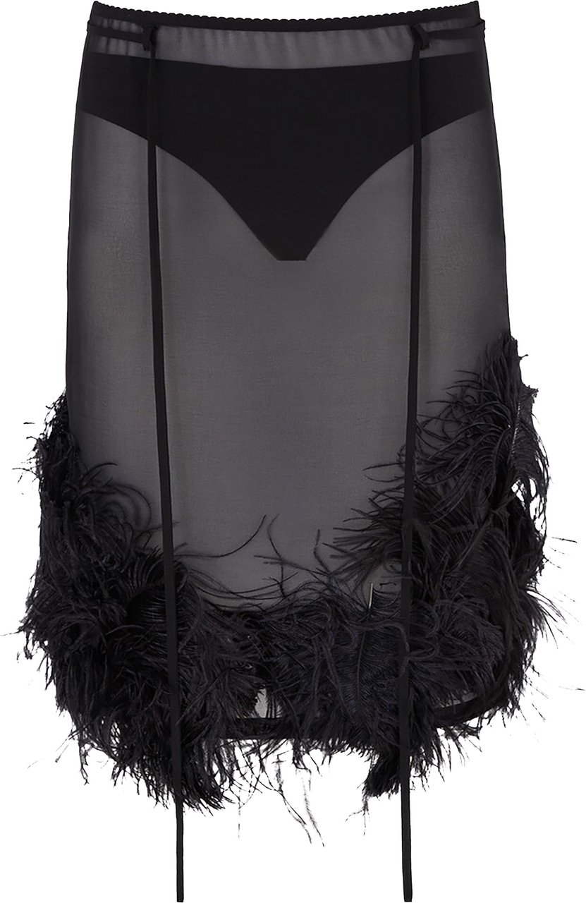 The Attico Skirts Black Zwart