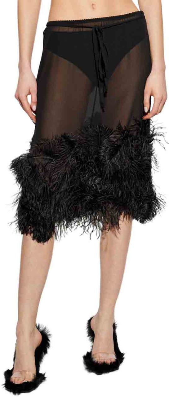 The Attico Skirts Black Zwart
