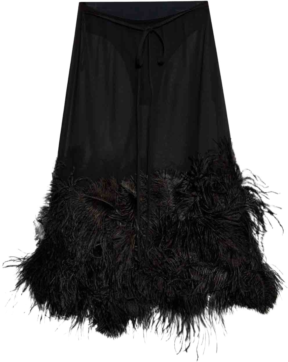 The Attico Skirts Black Zwart
