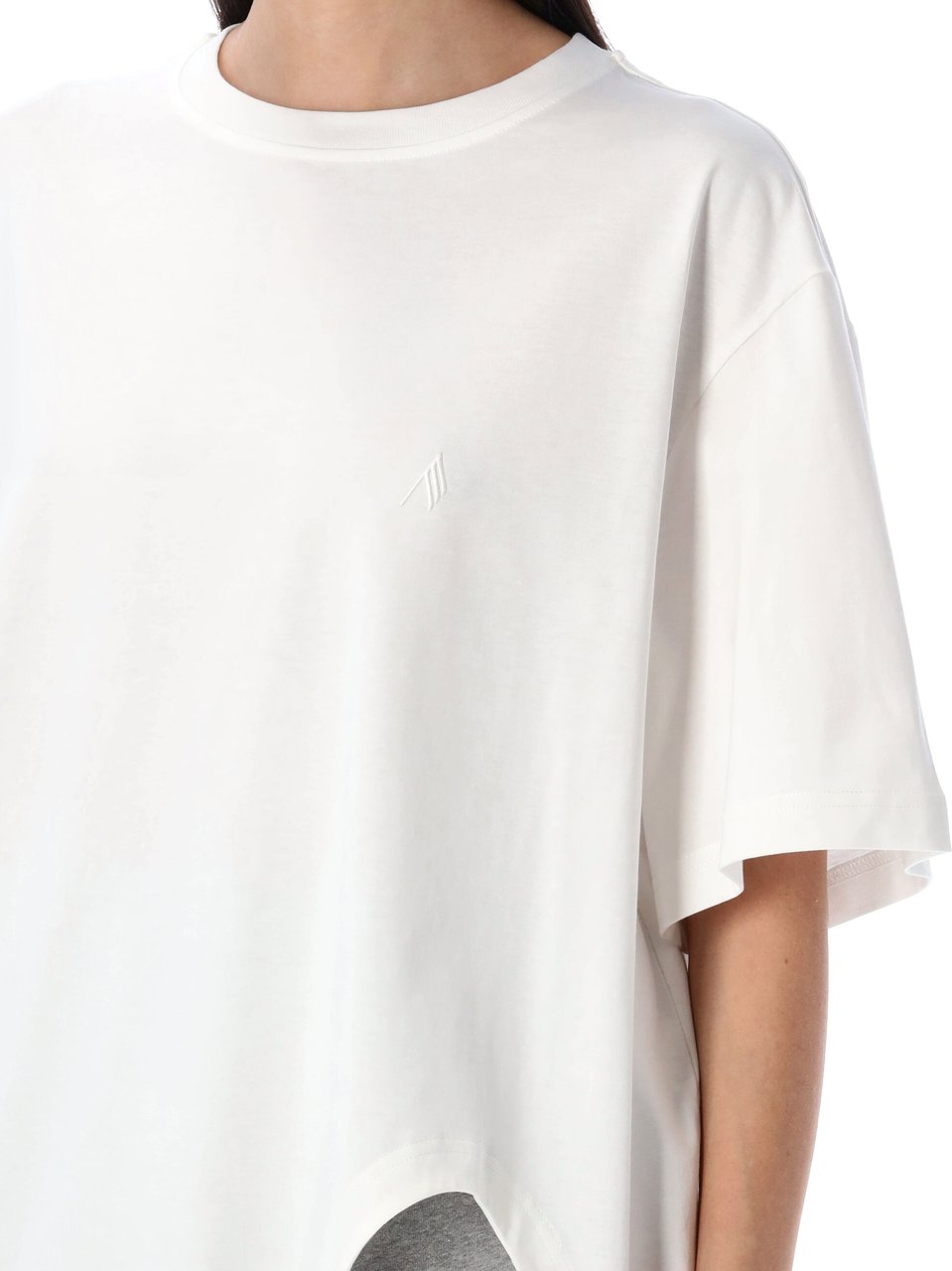 The Attico Oversize t-shirt Wit