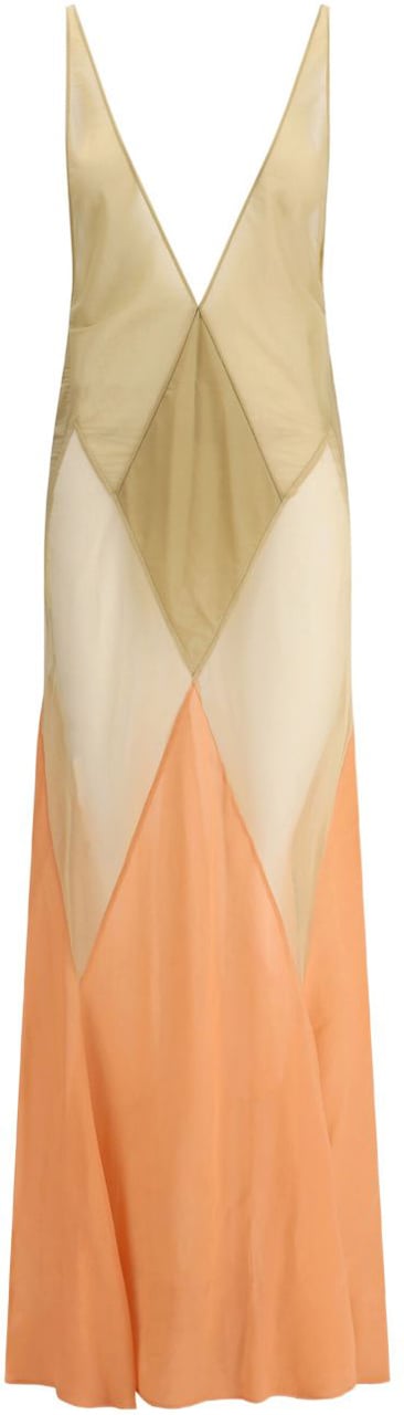 The Attico Dresses Beige Oranje