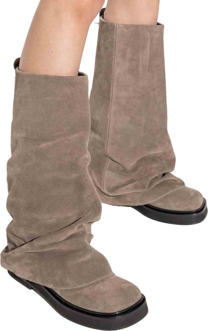 The Attico Boots Beige Taupe