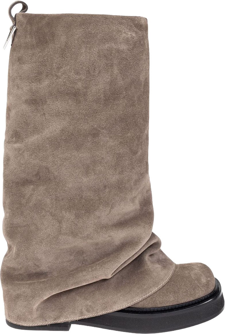 The Attico Boots Beige Taupe
