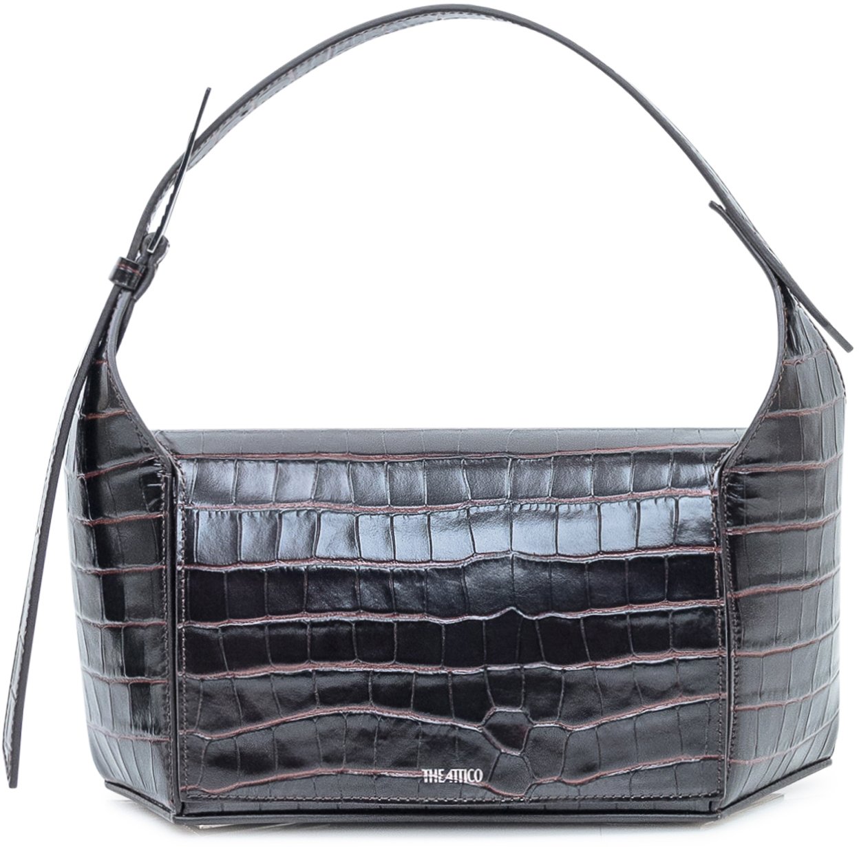 The Attico The Attico Borsa a Spalla Effetto Cocco Bruin