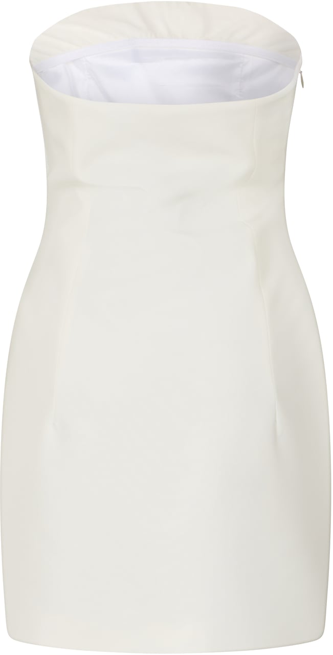 The Attico White dress with heart-shaped neckline elegant Wit