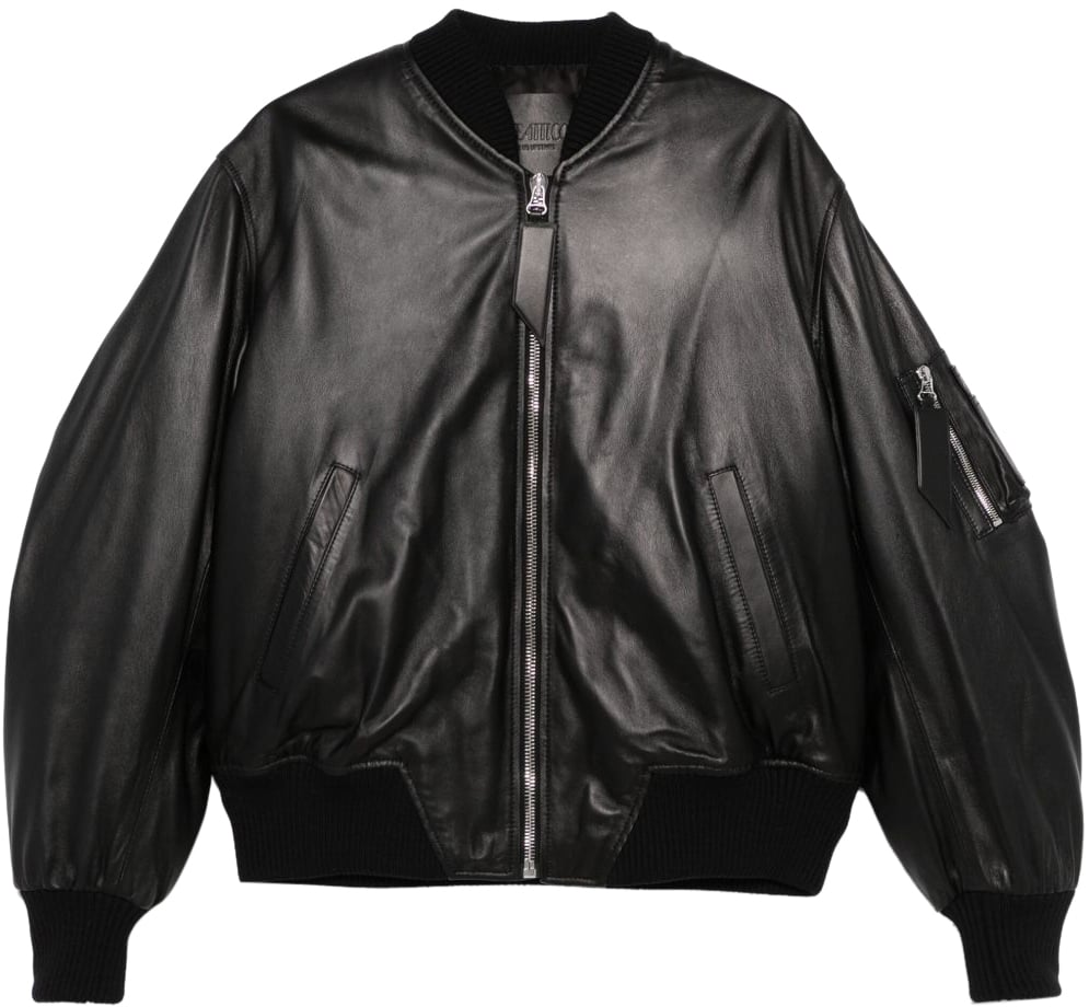 The Attico Coats Black Zwart