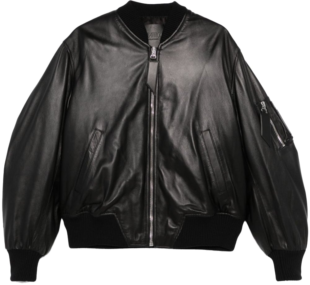 The Attico Coats Black Zwart