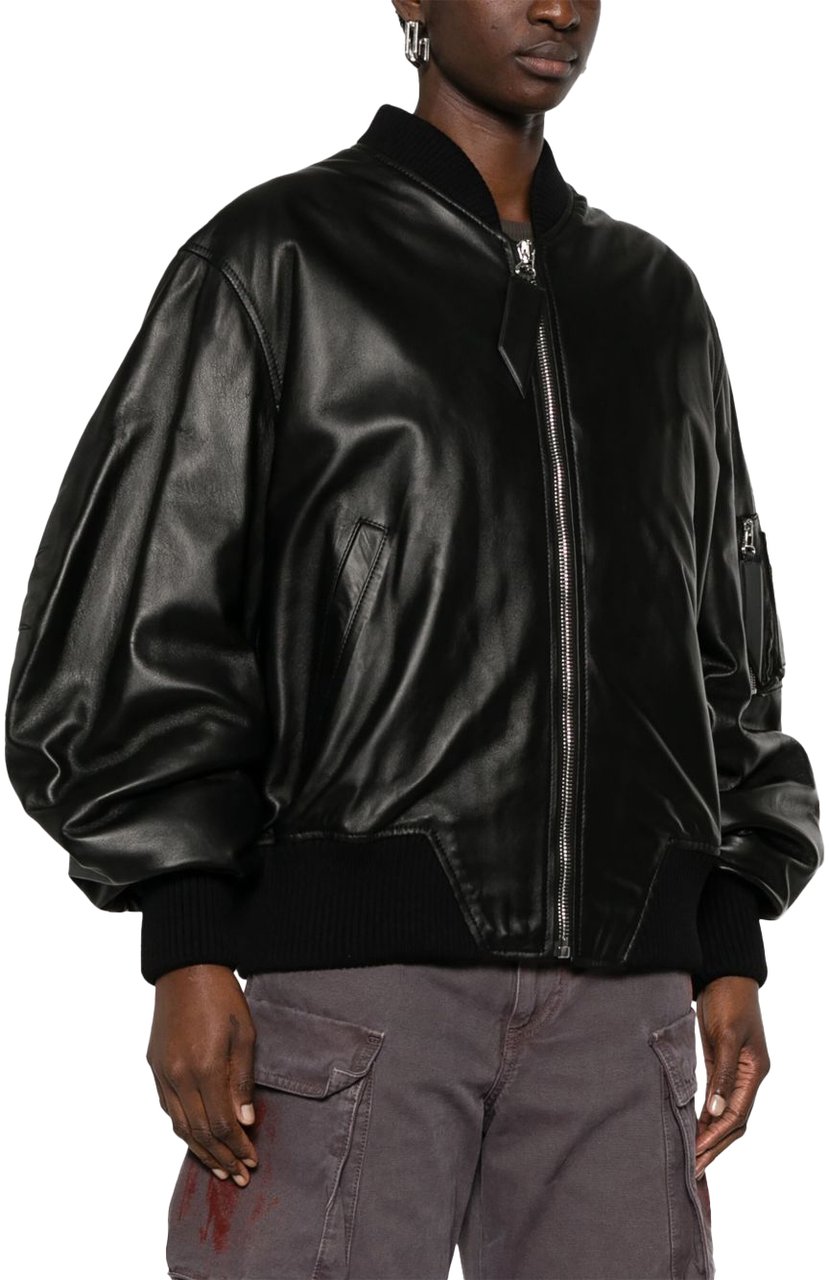 The Attico Coats Black Zwart