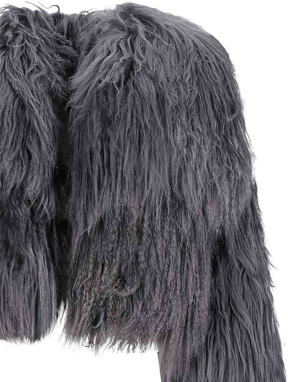 The Attico Coats Grey Grijs