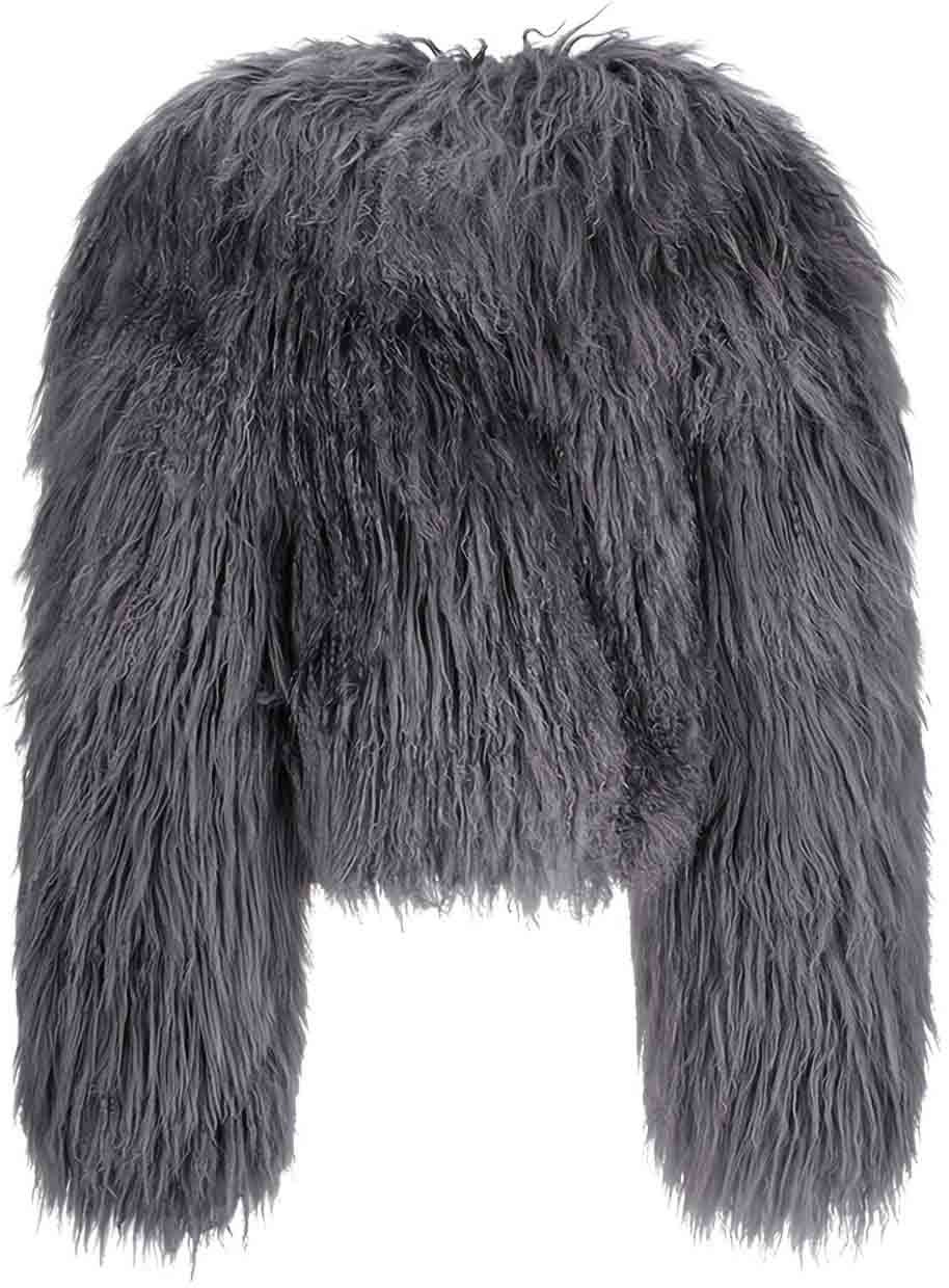 The Attico Coats Grey Grijs