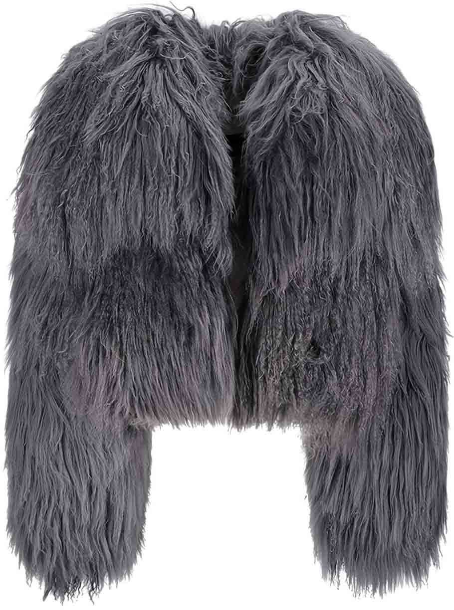 The Attico Coats Grey Grijs