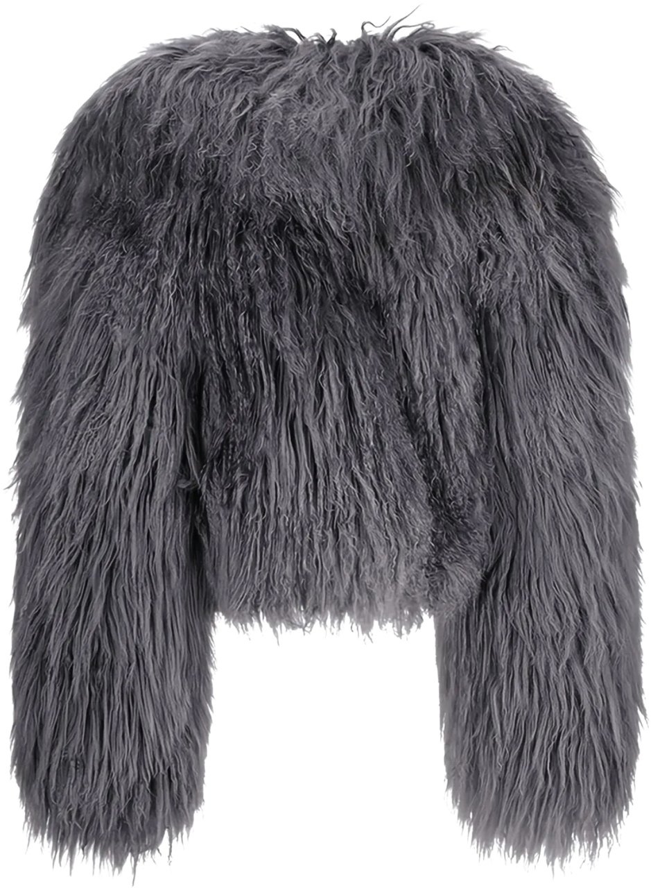 The Attico Bomber Mongolia Grey Grijs