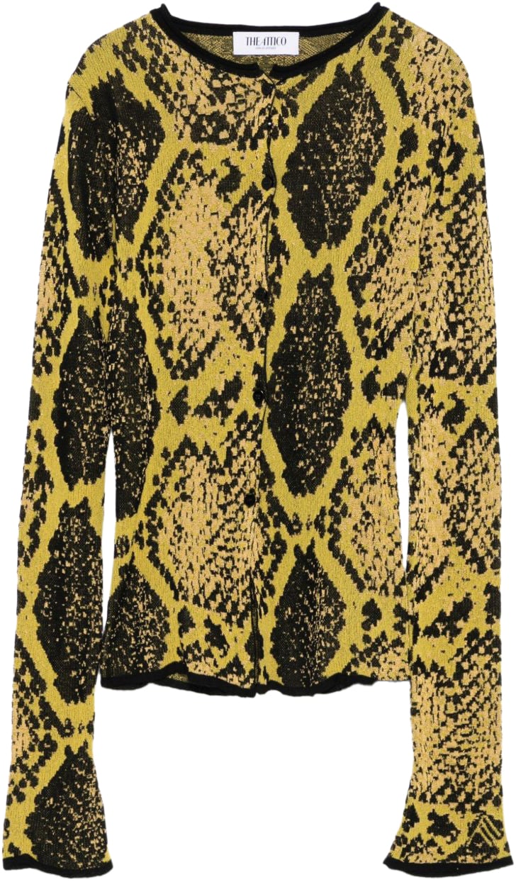 The Attico Sweaters Yellow Geel