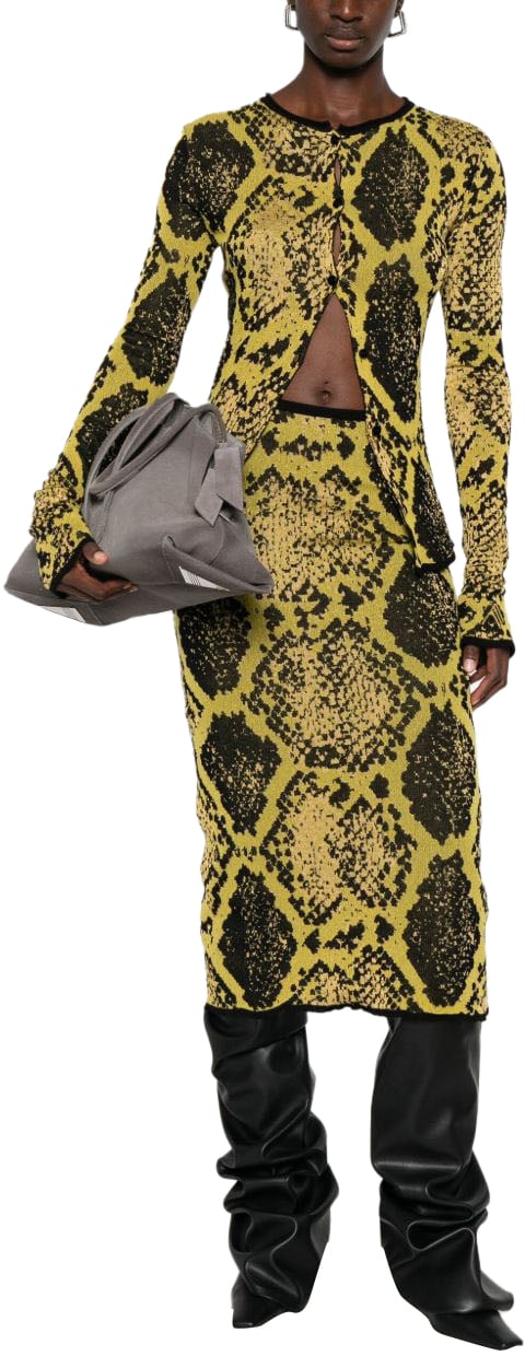 The Attico Sweaters Yellow Geel