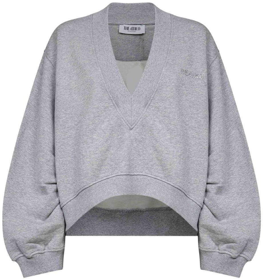 The Attico Sweaters Light Grey Grijs