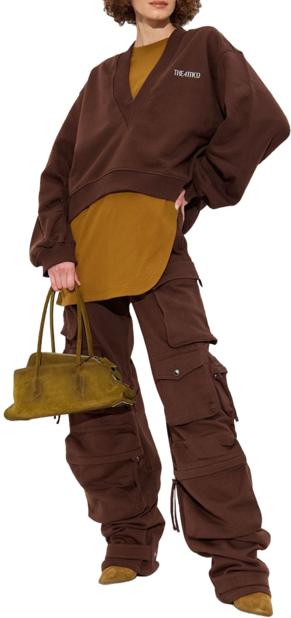 The Attico Sweaters Brown Bruin