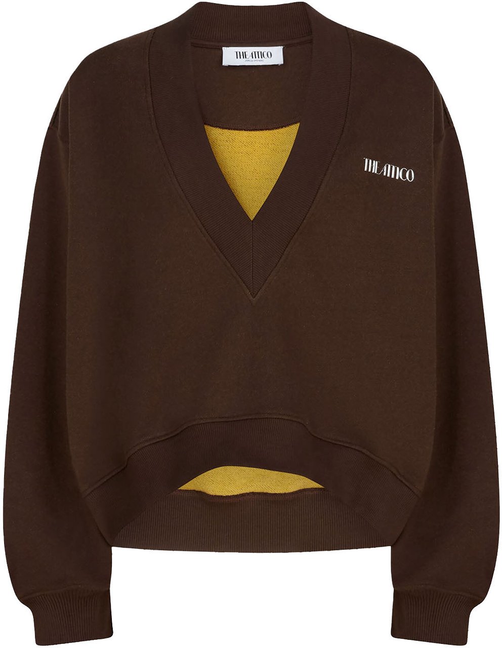 The Attico SWEATSHIRT DARK BROWN Bruin