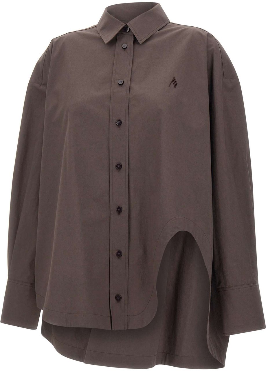 The Attico Shirts Brown Bruin