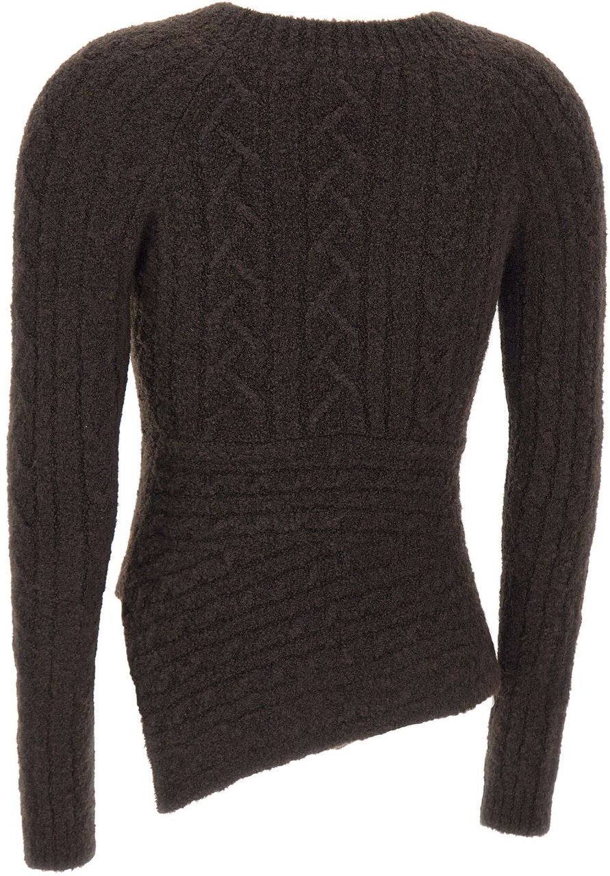 The Attico Sweaters Brown Bruin