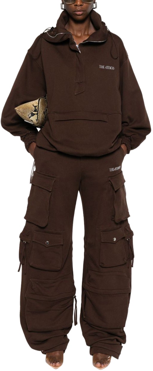 The Attico Trousers Brown Bruin
